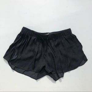 Silence + Noise tulip wrap black shorts